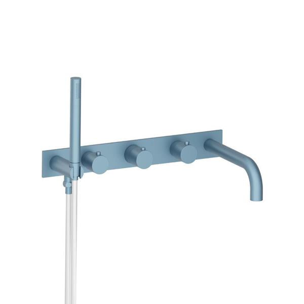 Flusso - Wall Mount Tub Filler With Hand Shower