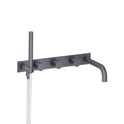 Flusso - Wall Mount Tub Filler With Hand Shower
