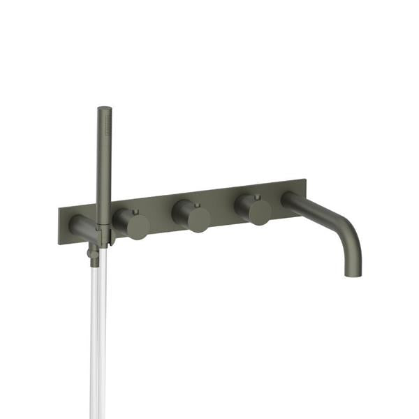 Flusso - Wall Mount Tub Filler With Hand Shower