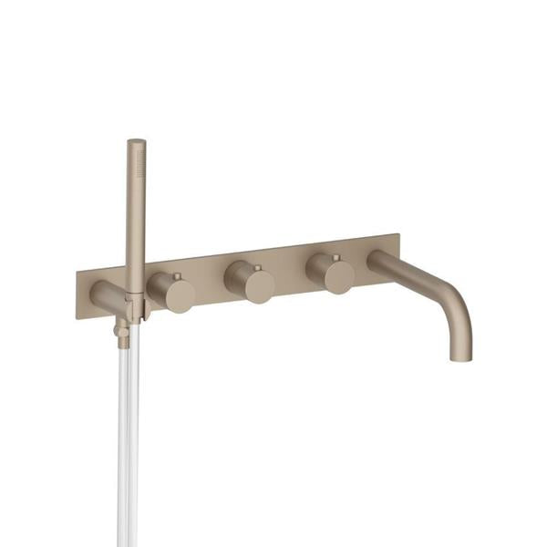 Flusso - Wall Mount Tub Filler With Hand Shower