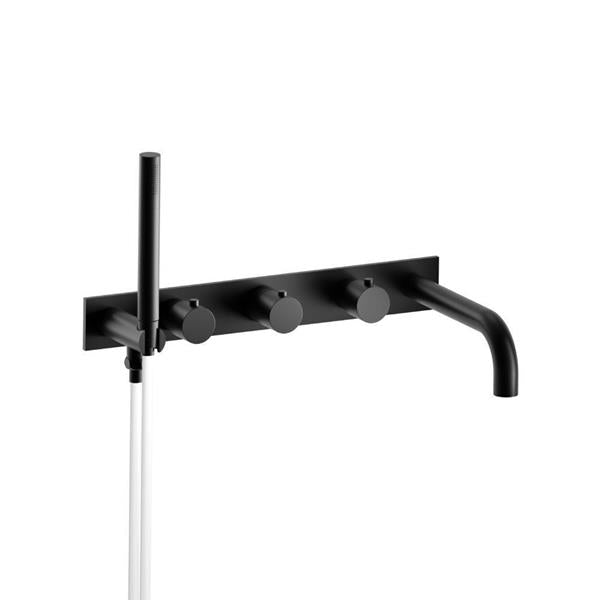 Flusso - Wall Mount Tub Filler With Hand Shower