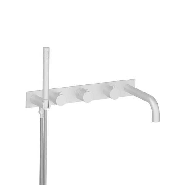 Flusso - Wall Mount Tub Filler With Hand Shower