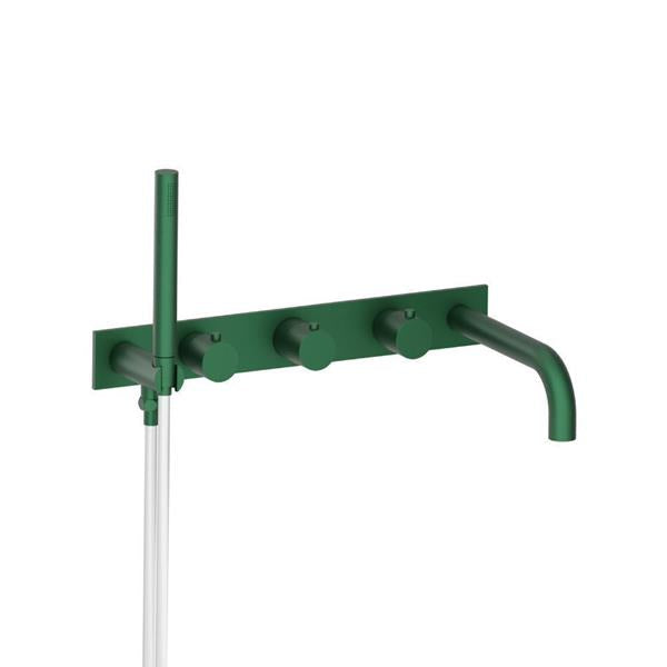 Flusso - Wall Mount Tub Filler With Hand Shower