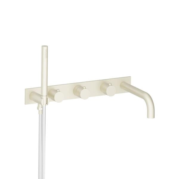 Flusso - Wall Mount Tub Filler With Hand Shower