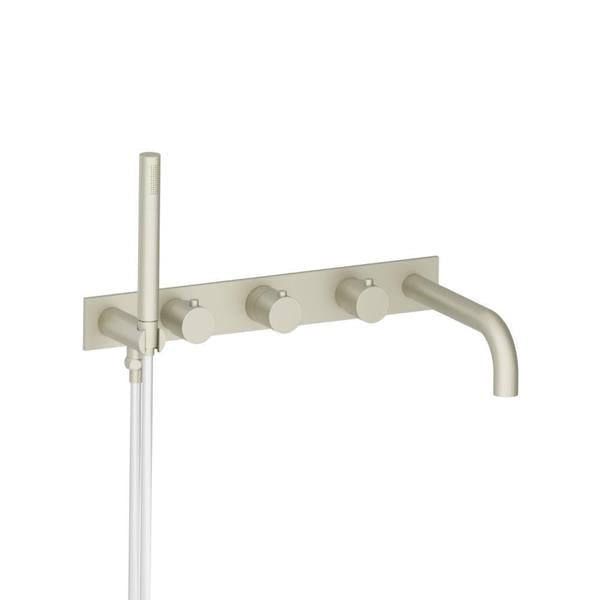 Flusso - Wall Mount Tub Filler With Hand Shower