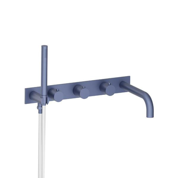 Flusso - Wall Mount Tub Filler With Hand Shower