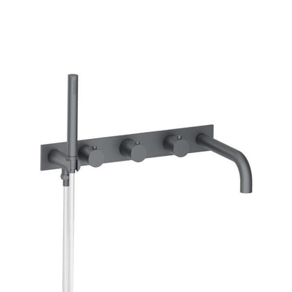 Flusso - Wall Mount Tub Filler With Hand Shower