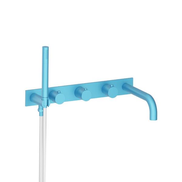 Flusso - Wall Mount Tub Filler With Hand Shower
