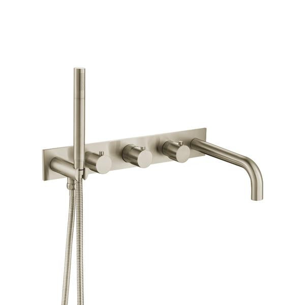 Flusso - Wall Mount Tub Filler With Hand Shower