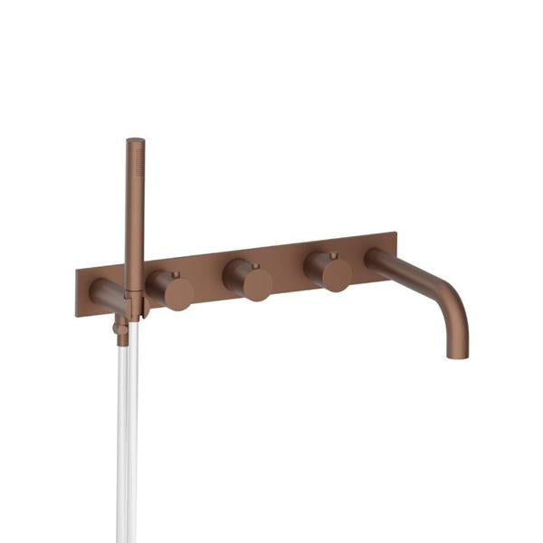 Flusso - Wall Mount Tub Filler With Hand Shower