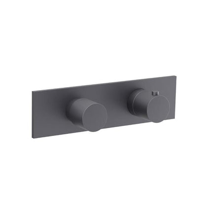 Flusso - 3/4 Inch Horizontal Thermostatic Shower Valve & Trim - 3 Output
