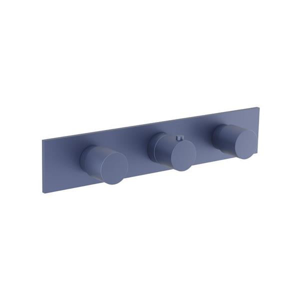 Flusso - 3/4 Inch Horizontal Thermostatic Valve with 2 Volume Controls &  Trim