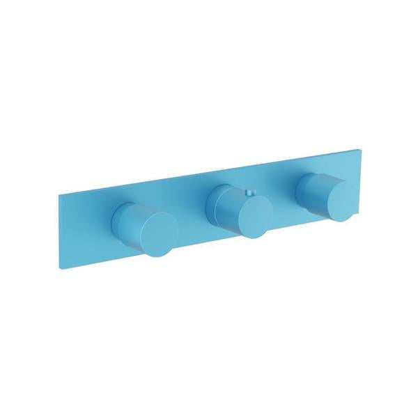 Flusso - 3/4 Inch Horizontal Thermostatic Valve with 2 Volume Controls &  Trim