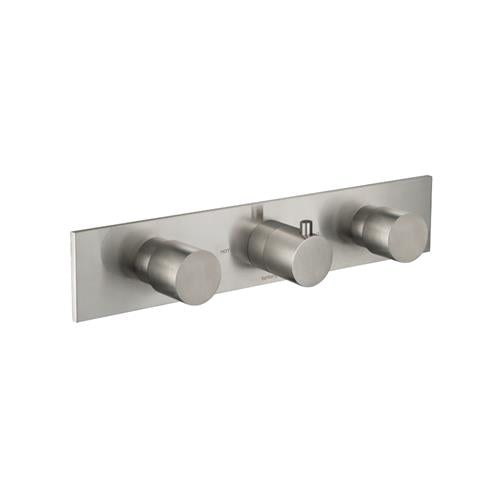 Flusso - Trim For Horizontal Thermostatic Valve with 2 Volume Controls