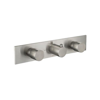 Flusso - Trim For Horizontal Thermostatic Valve with 2 Volume Controls