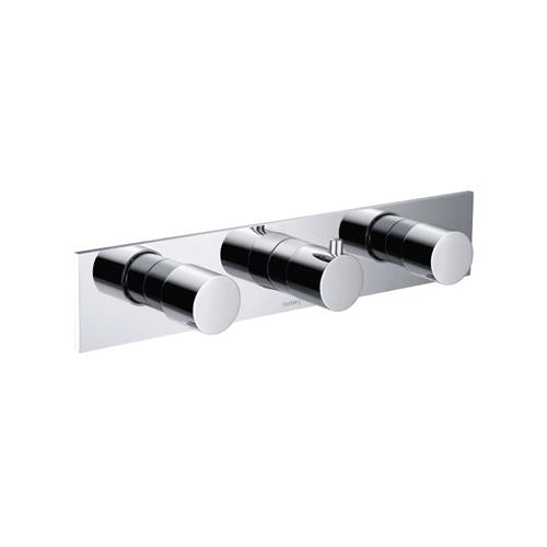 Flusso - Trim For Horizontal Thermostatic Valve with 2 Volume Controls
