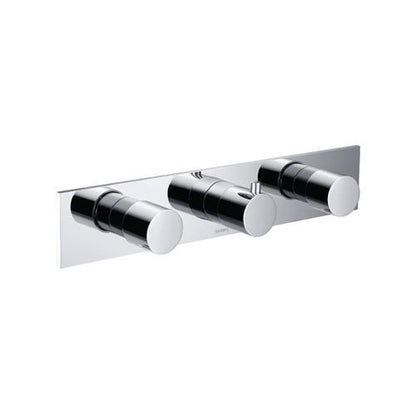 Flusso - Trim For Horizontal Thermostatic Valve with 2 Volume Controls