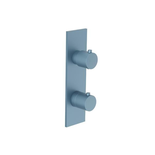 Flusso - 3/4 Inch Horizontal Thermostatic Shower Valve & Trim - 1- Output
