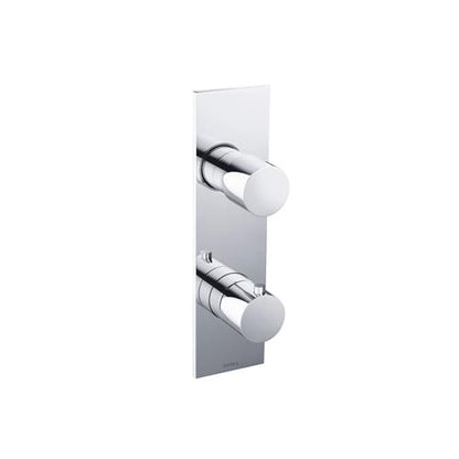 Flusso - 3/4 Inch Horizontal Thermostatic Shower Valve & Trim - 1- Output
