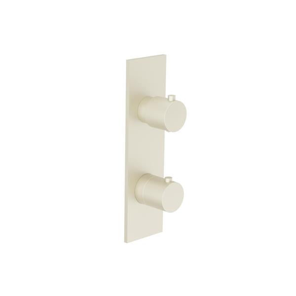 Flusso - 3/4 Inch Horizontal Thermostatic Shower Valve & Trim - 1- Output