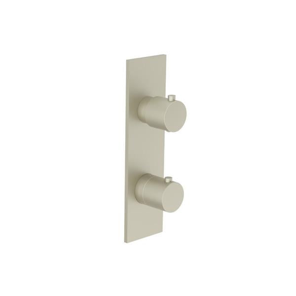 Flusso - 3/4 Inch Horizontal Thermostatic Shower Valve & Trim - 1- Output