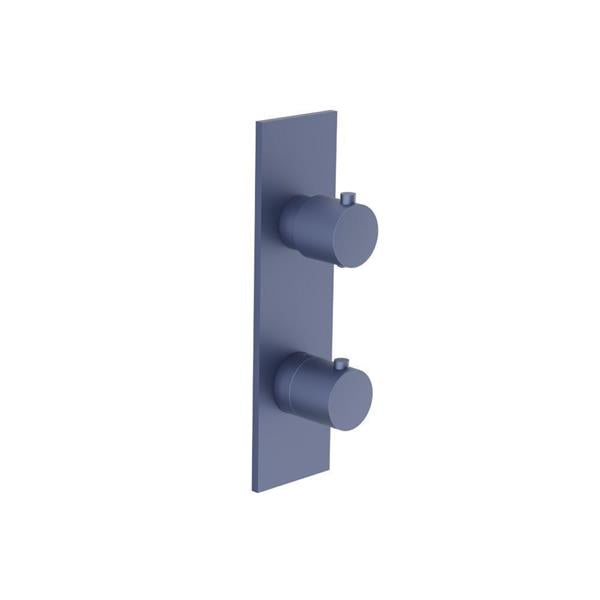 Flusso - 3/4 Inch Horizontal Thermostatic Shower Valve & Trim - 1- Output