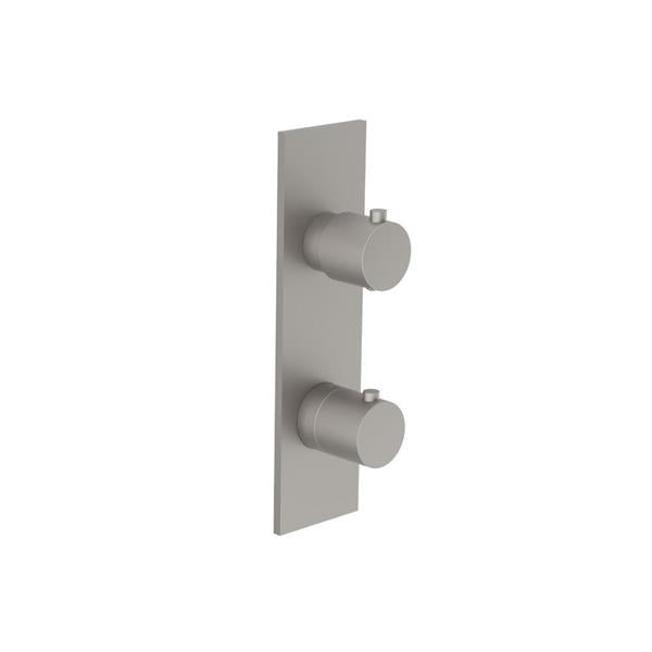 Flusso - 3/4 Inch Horizontal Thermostatic Shower Valve & Trim - 1- Output