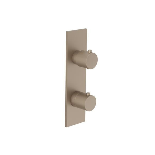 Flusso - 3/4 Inch Thermostatic Shower Valve & Trim  - 2-Output
