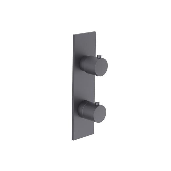 Flusso - 3/4 Inch Thermostatic Shower Valve & Trim  - 3-Output