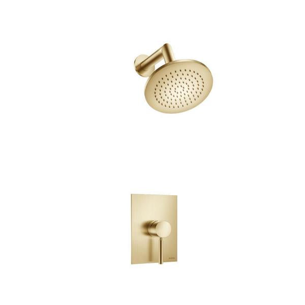 Flusso - Single Output Shower Set With Brass Shower Head & Arm