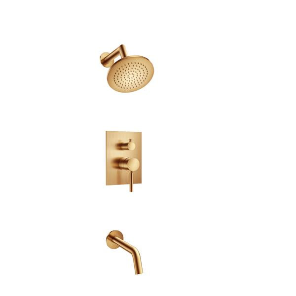 Flusso - Two Output Shower Set With Shower Head And Tub Spout