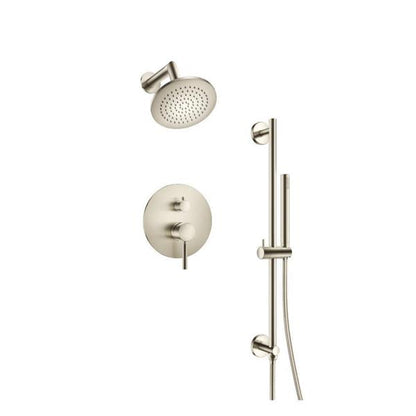 Flusso - Two Output Shower Set With Shower Head, Hand Held And Slide Bar