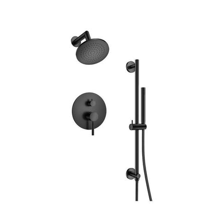 Flusso - Two Output Shower Set With Shower Head, Hand Held And Slide Bar