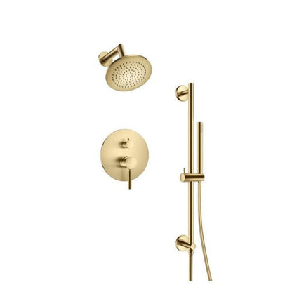 Flusso - Two Output Shower Set With Shower Head, Hand Held And Slide Bar