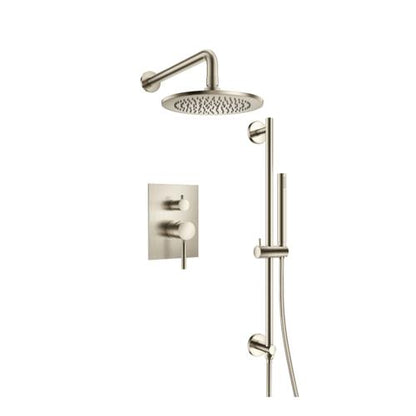 Flusso - Two Output Shower Set With Shower Head, Hand Held And Slide Bar