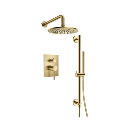 Flusso - Two Output Shower Set With Shower Head, Hand Held And Slide Bar
