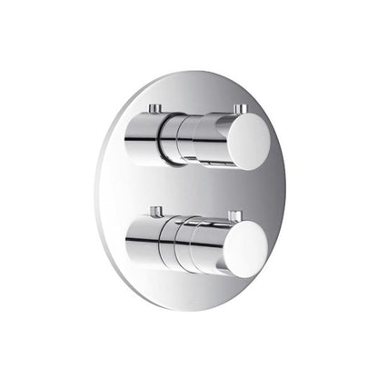 Flusso - 3/4 Inch Thermostatic Shower Valve & Trim - 1 Output