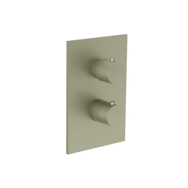 Flusso - 3/4 Inch Thermostatic Valve & Trim - 3 Output