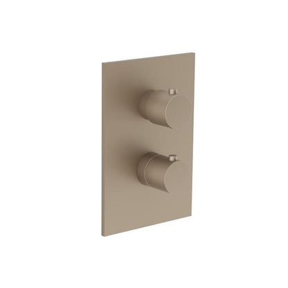 Flusso - 3/4 Inch Thermostatic Valve & Trim - 3 Output