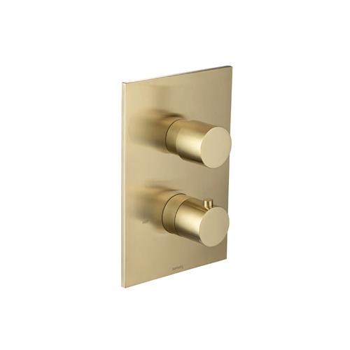 Flusso - 3/4 Inch Thermostatic Valve & Trim - 3 Output