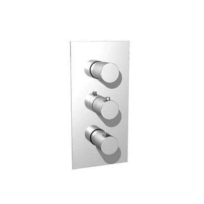 Flusso - 3/4 Inch Thermostatic Valve and Trim - 2 Outputs