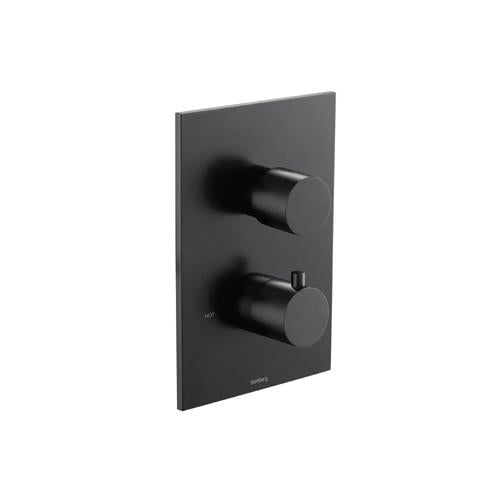 Flusso - 3/4  Inch Thermostatic Valve & Trim - With 2-Way Diverter - 2 Output