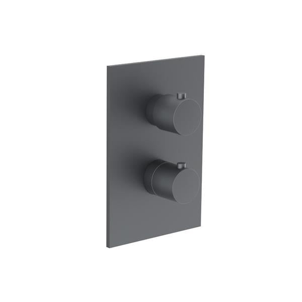 Flusso - 3/4  Inch Thermostatic Valve & Trim - With 2-Way Diverter - 2 Output