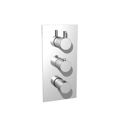Flusso - 3/4 Inch Thermostatic Valve With Trim - 3 Output