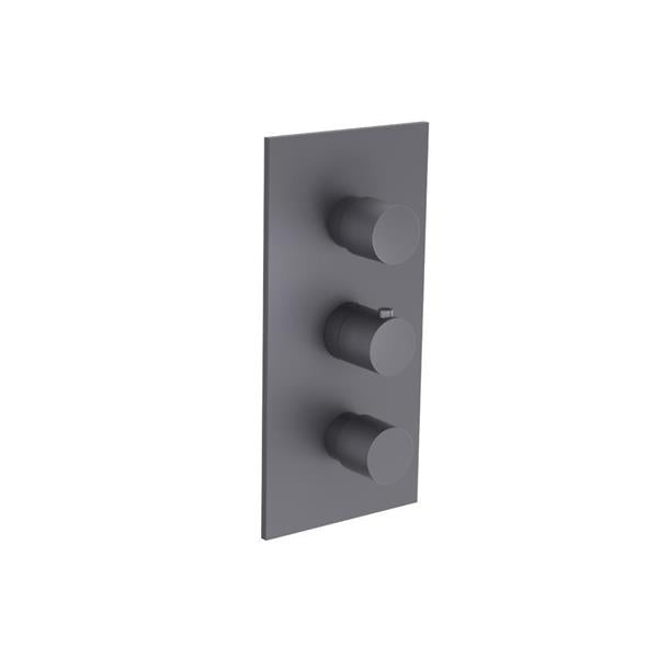 Flusso - 3/4 Inch Thermostatic Valve With Trim - 3 Output