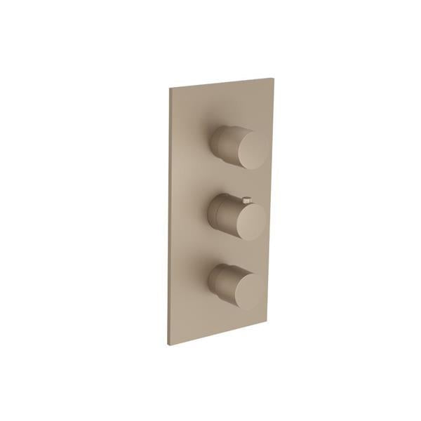 Flusso - 3/4 Inch Thermostatic Valve With Trim - 3 Output