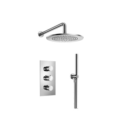 Flusso - Two Output Shower Set With Shower Head And Hand Held