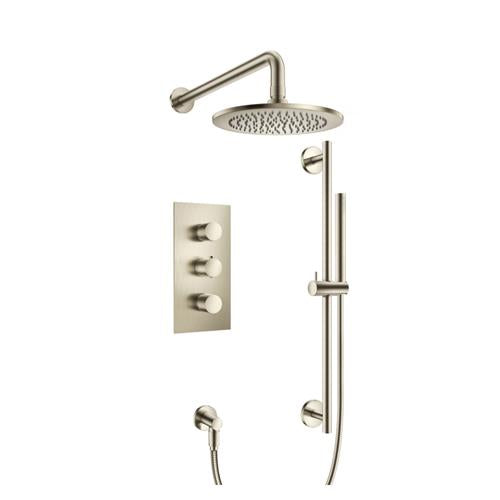 Isenberg - Two Output Shower Set With Shower Head, Hand Held And Slide Bar