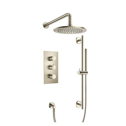Isenberg - Two Output Shower Set With Shower Head, Hand Held And Slide Bar