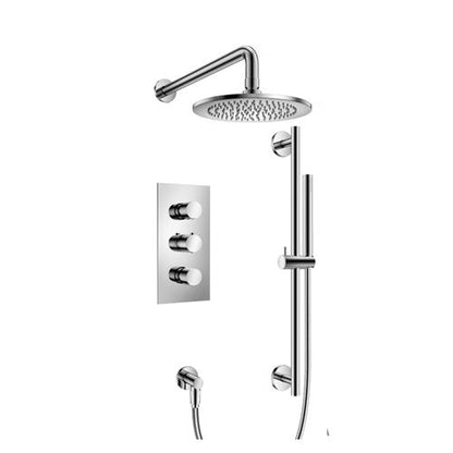 Isenberg - Two Output Shower Set With Shower Head, Hand Held And Slide Bar